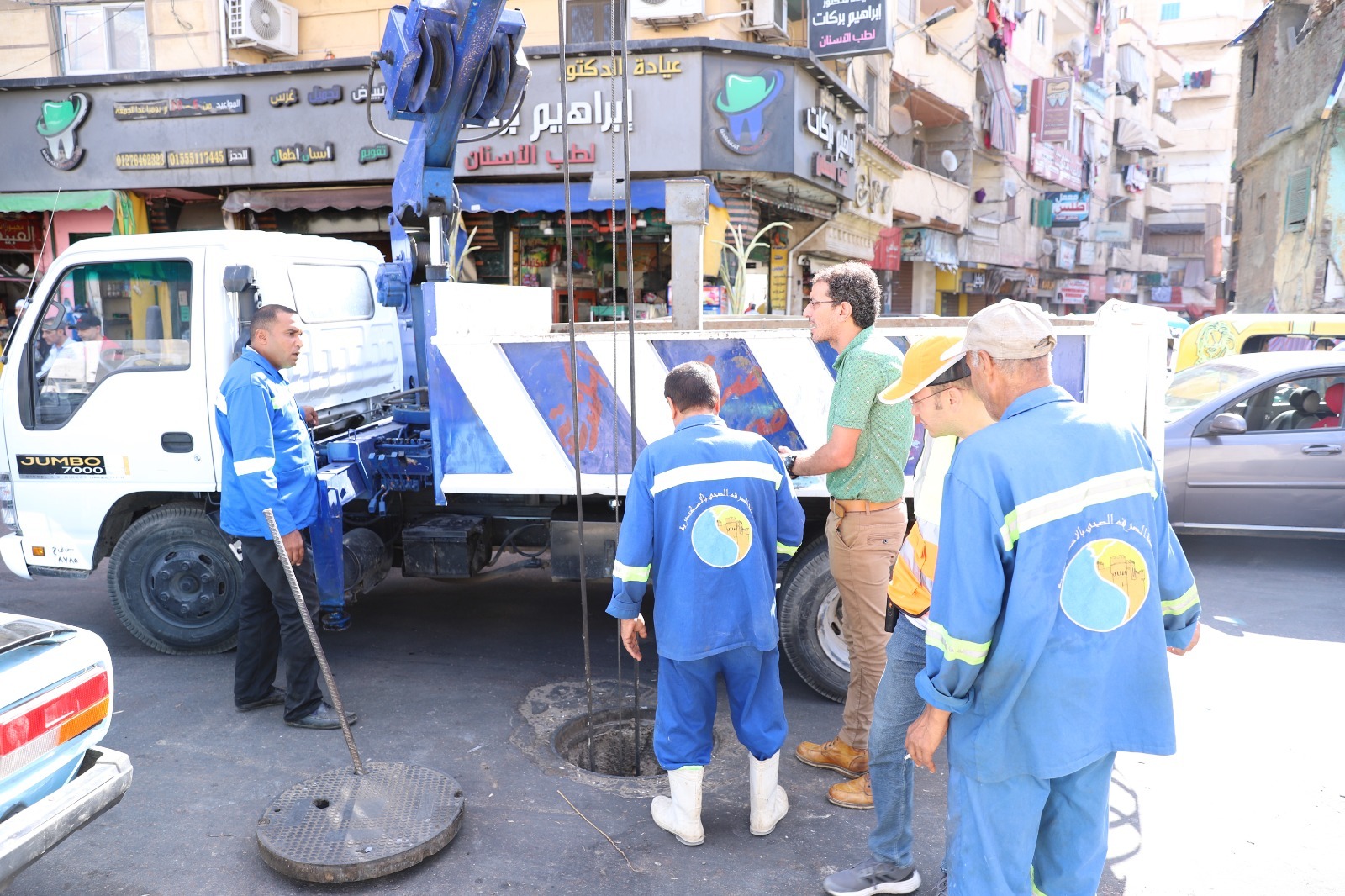 تطهير الشنايش والمطابق استعدادا للشتاء فى الإسكندرية 