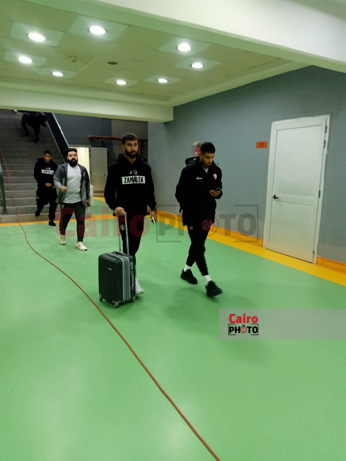 وصول فريق الزمالك لملعب برج العرب (18)