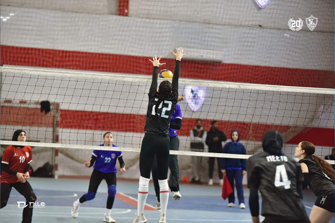مباراة طائرة الزمالك وفريق أكتوبر (1)