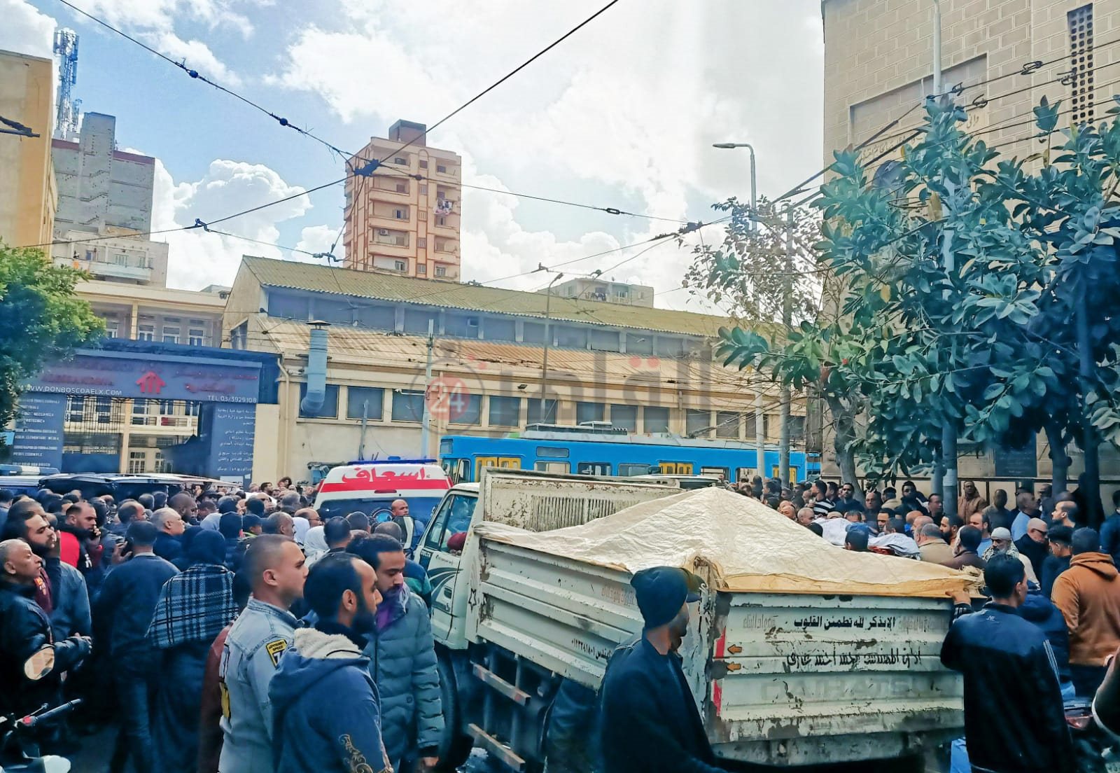 جنازة ضحايا صحراوي الإسكندرية- تصوير محمد مجلي