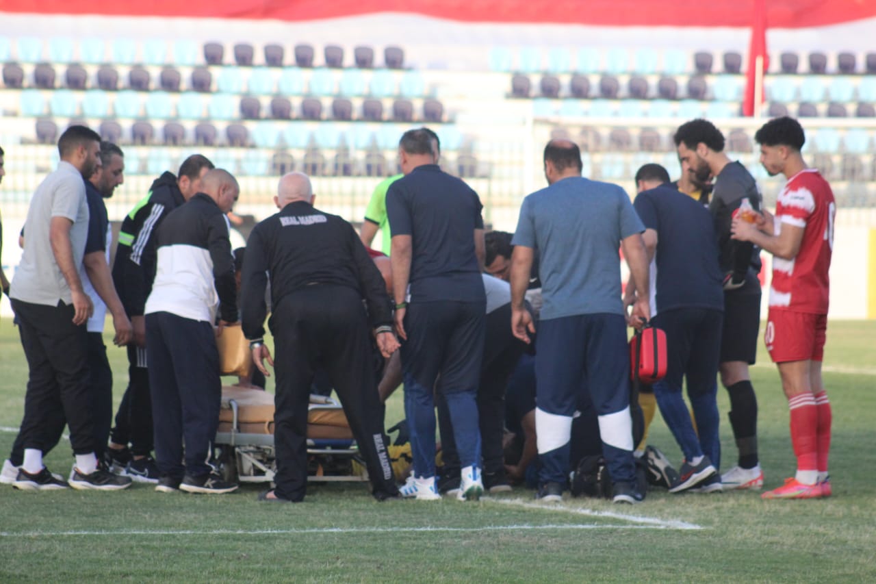 لحظة إصابة لؤي وائل (1)