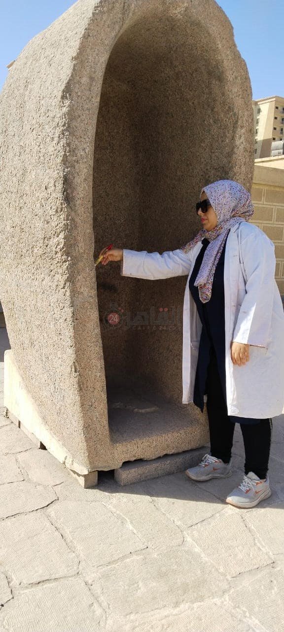 الآثار تبدأ في صيانة القطع الأثرية بمتحف المسلة&nbsp;بالمطرية (2)