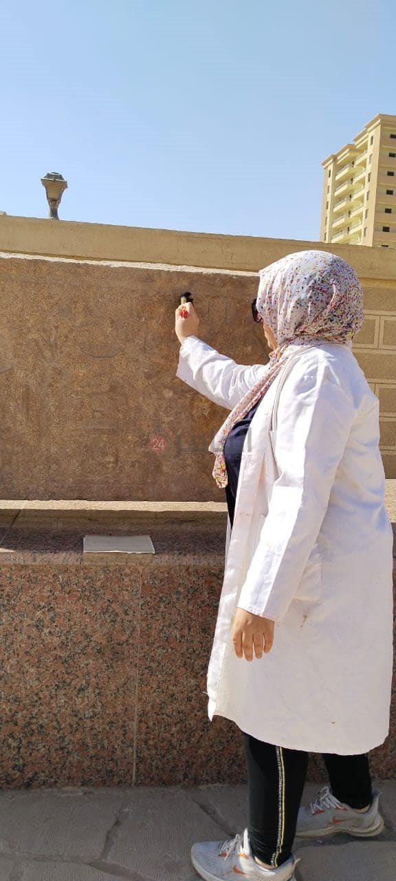 الآثار تبدأ في صيانة القطع الأثرية بمتحف المسلة&nbsp;بالمطرية (4)