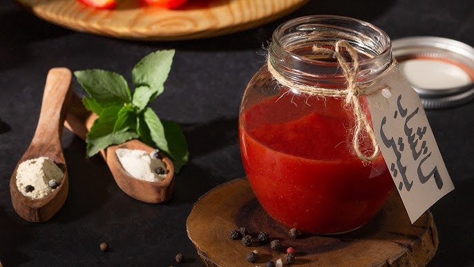 طريقة عمل الكاتشب في البيت بوصفة صحية 100% مثل الجاهز