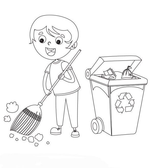 رسومات عن البيئة النظيفة والملوثة