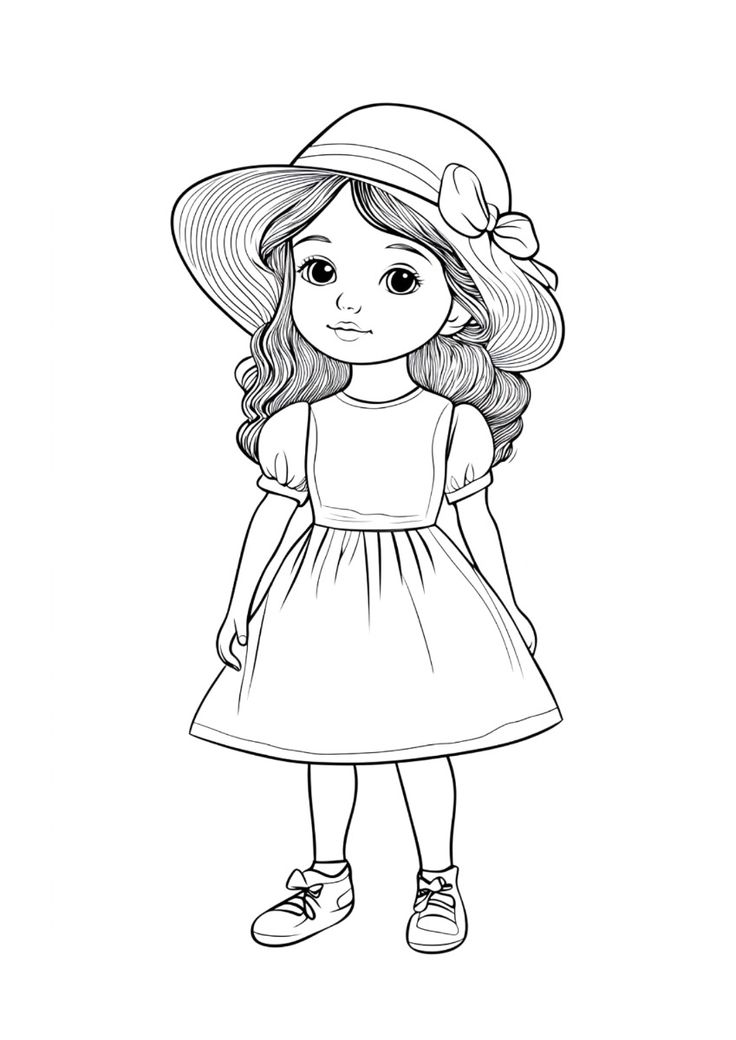 رسومات أطفال بنات سهلة