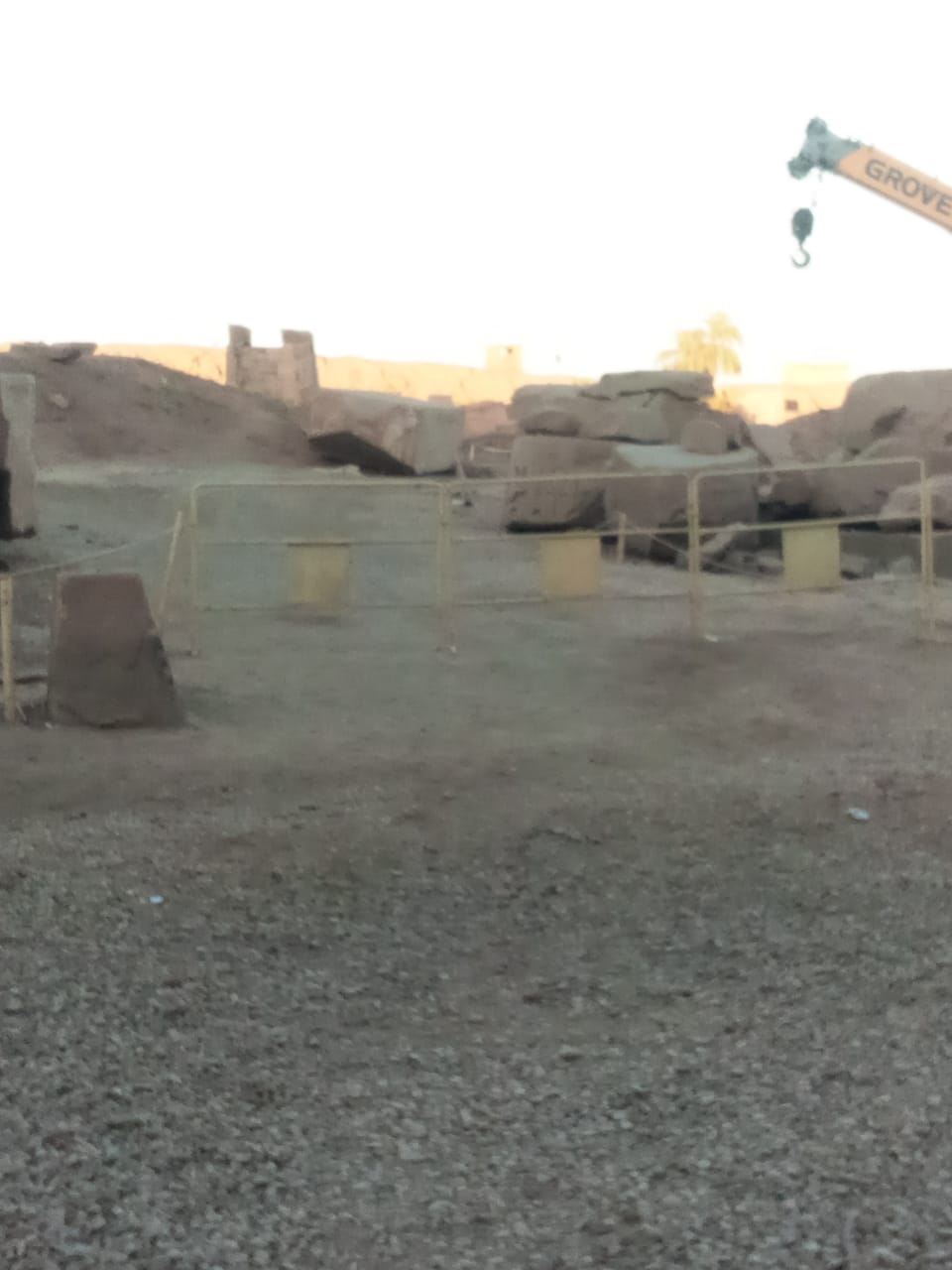 الونش المتسبب في الواقعة&nbsp;