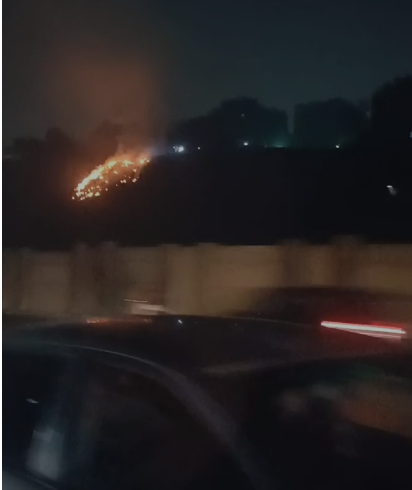 اندلاع حريق داخل أرض فضاء علي طريق مصانع النحاس المتجه للمشير&nbsp;