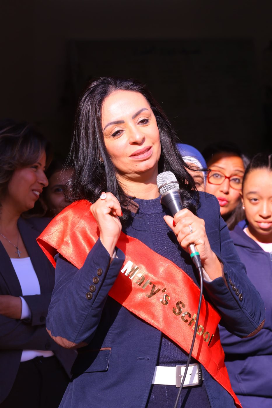 وزيرة التضامن تزور مدرسة راهبات الراعي الصالح