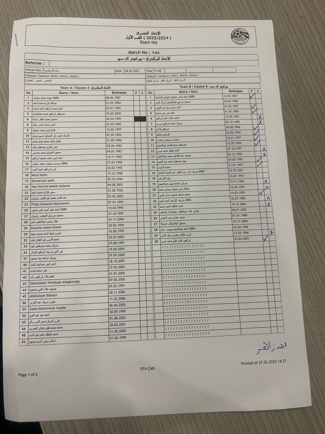 تشكيل بيراميدز