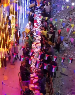 سحور جماعي في جنوب غزة&nbsp;
