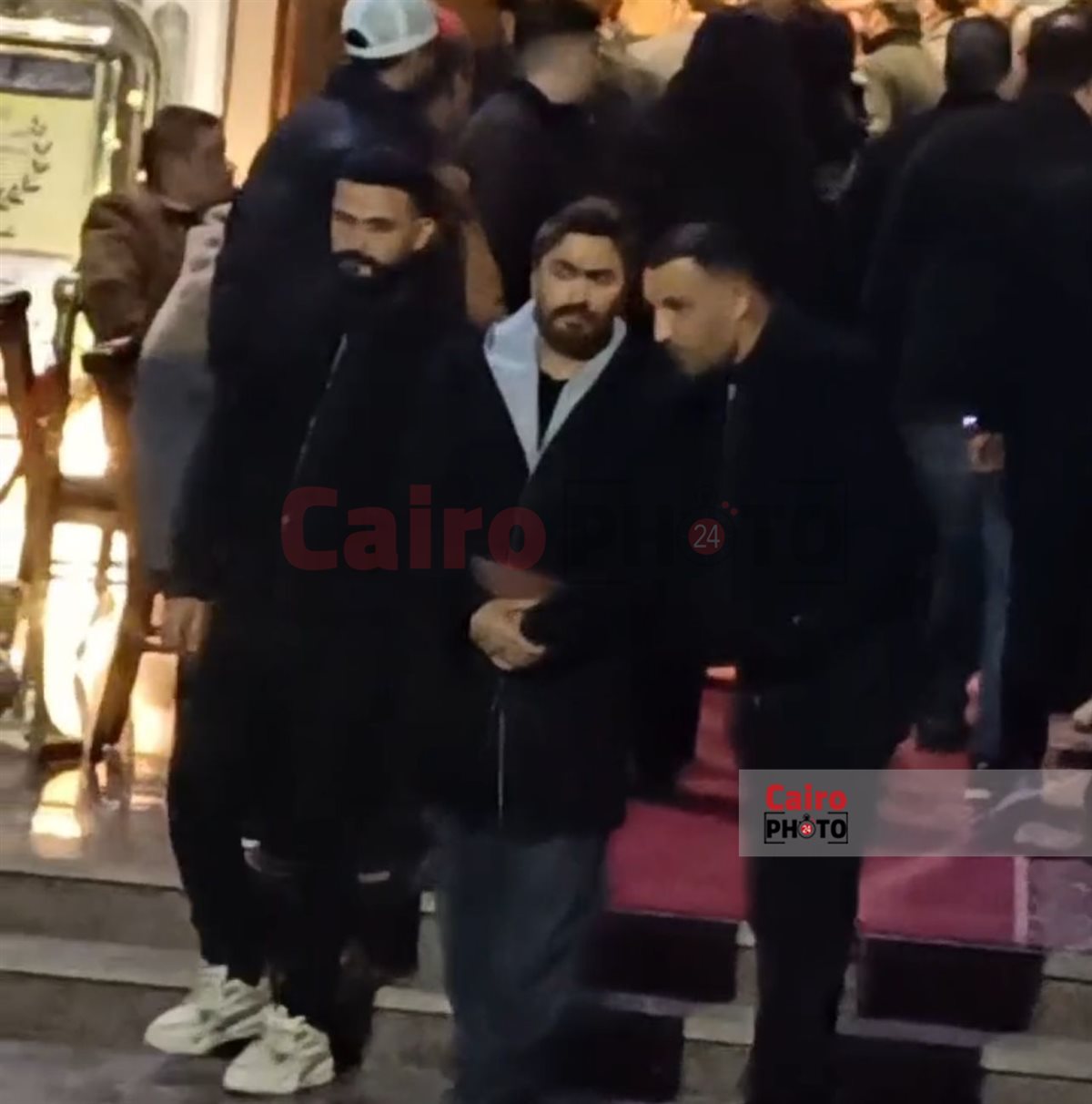 نجوم الفن في عزاء والدة &nbsp;باسم سمرة