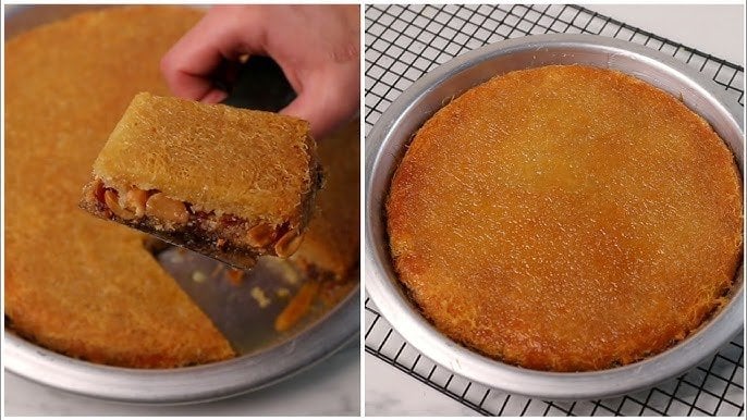خطوات عمل الكنافة بالمكسرات