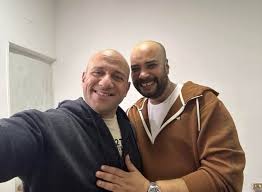 الفنان حاتم صلاح، والفنان أحمد مكي&nbsp;