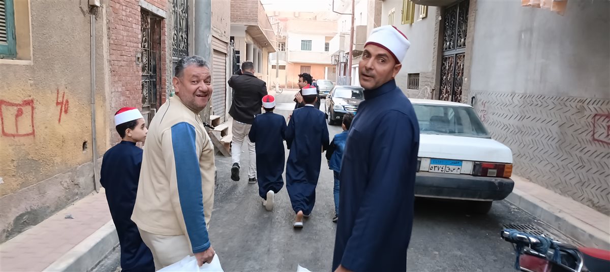 تلاميذ المعهد الأزهري بتلا في المنوفية ينظمون حملات إفطار صائم