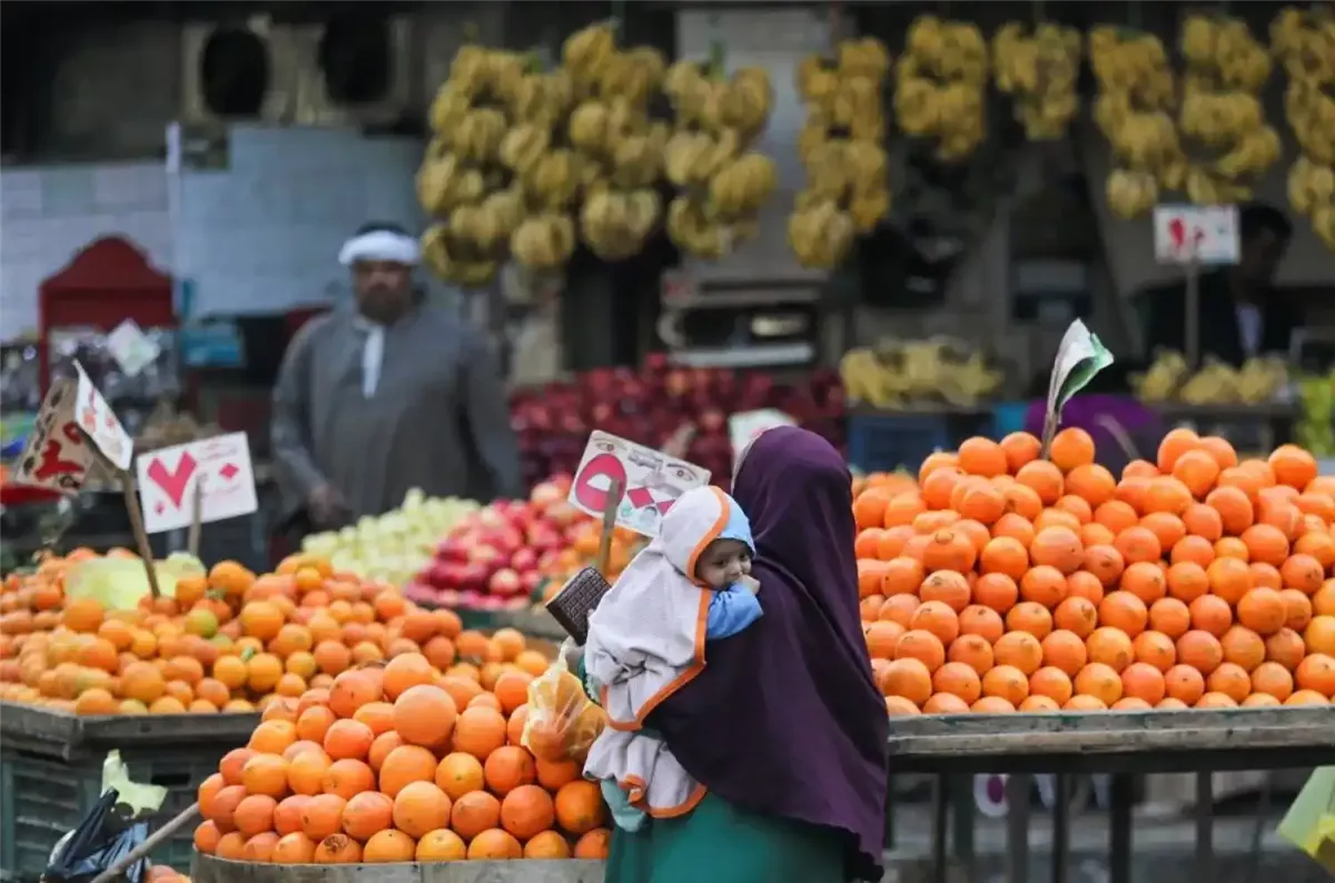 صورة تعبيرية لأحد الأسواق الشعبية في مصر&nbsp;