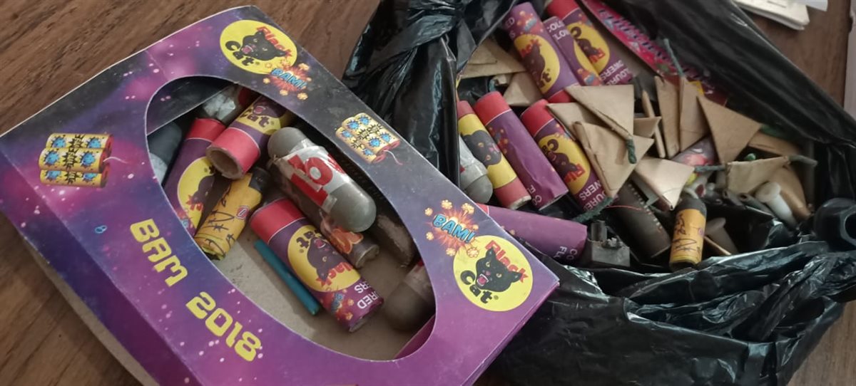 جانب من المضبوطات في الحملة التموينية