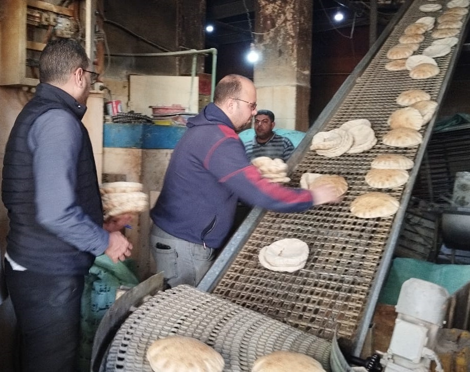جانب من الحملة التموينية علي مخابز كفر الشيخ