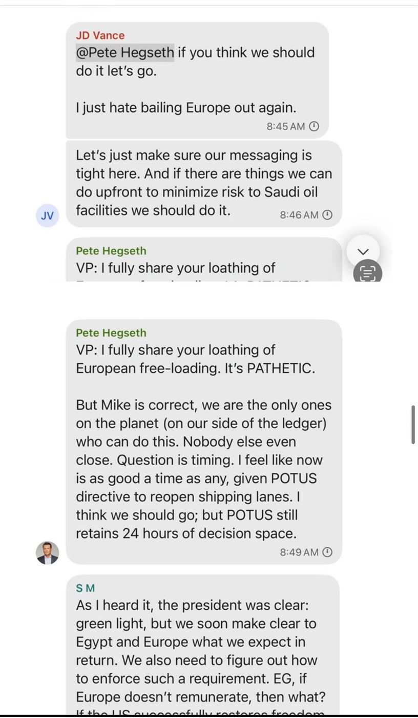 مشاركة صخفي ذا أتلانتيك في مجموعات خاصة بالقيادات العسكرية