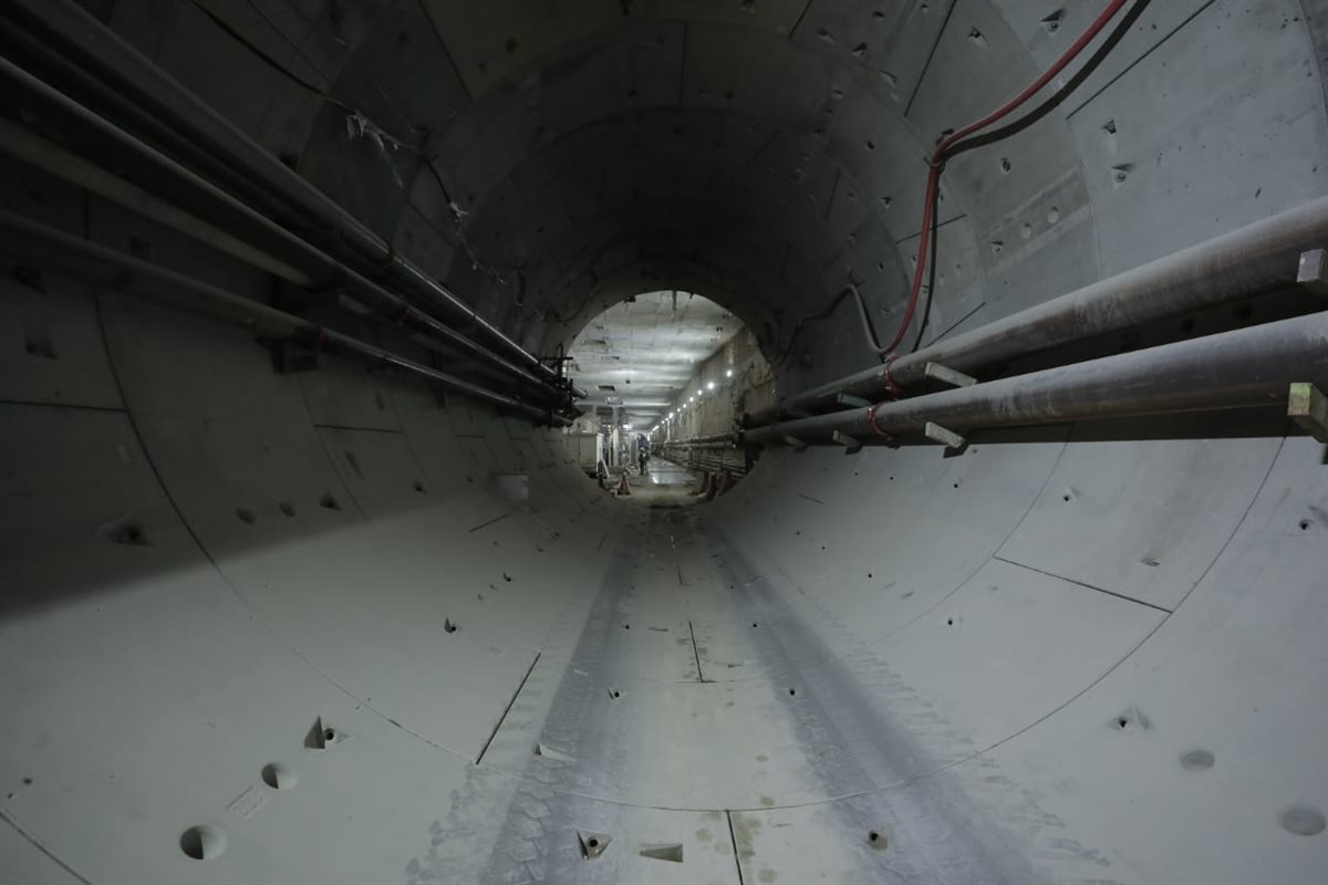 جانب من أعمال الخط الرابع للمترو