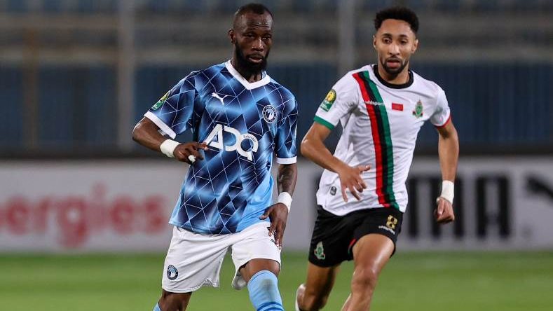 جانب من مباراة بيراميدز والجيش الملكي في دوري أبطال إفريقيا
