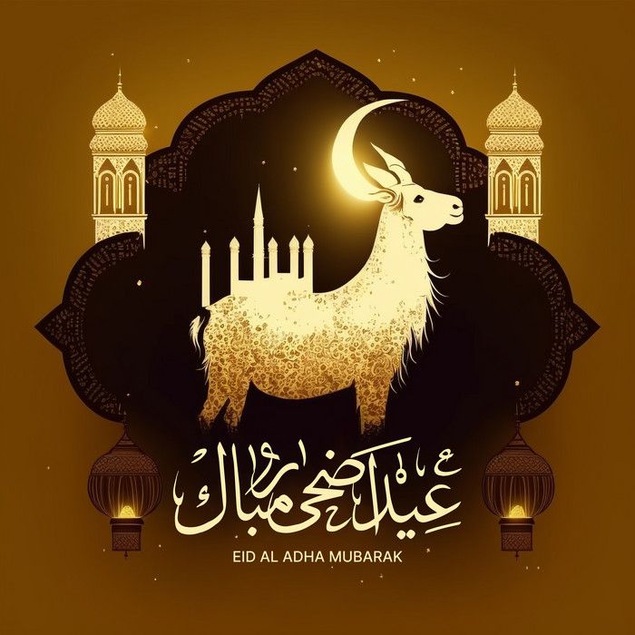بطاقة تهنئة جاهزة لعيد الأضحى