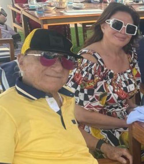 ميشيل أحد والفنانة الهام شاهين