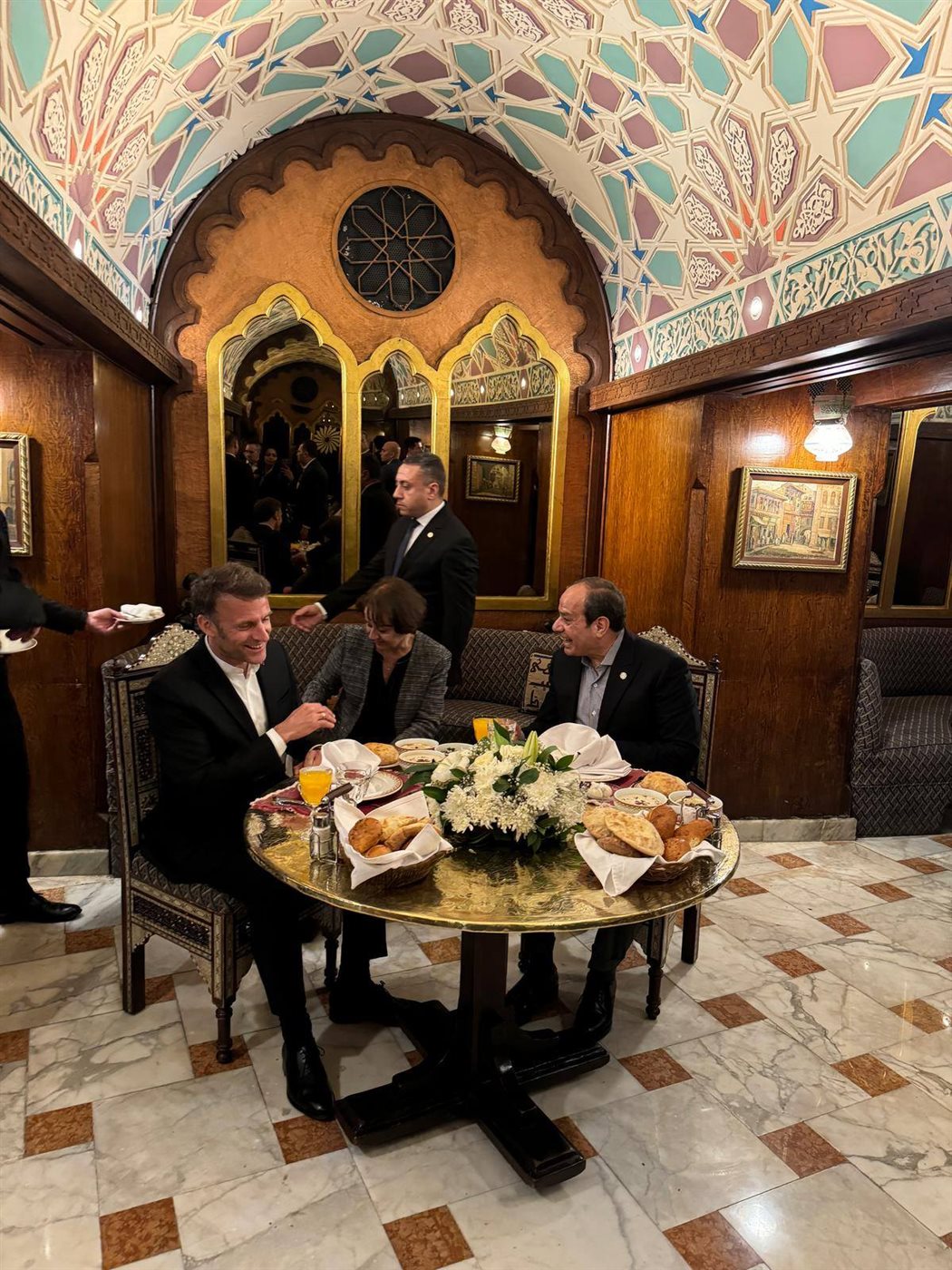 الرئيس السيسي ونظيره الفرنسي