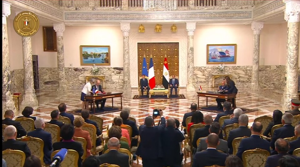 توقيع اتفاقيات تعاون بين مصر وفرنسا