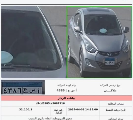 المخالفات المرورية