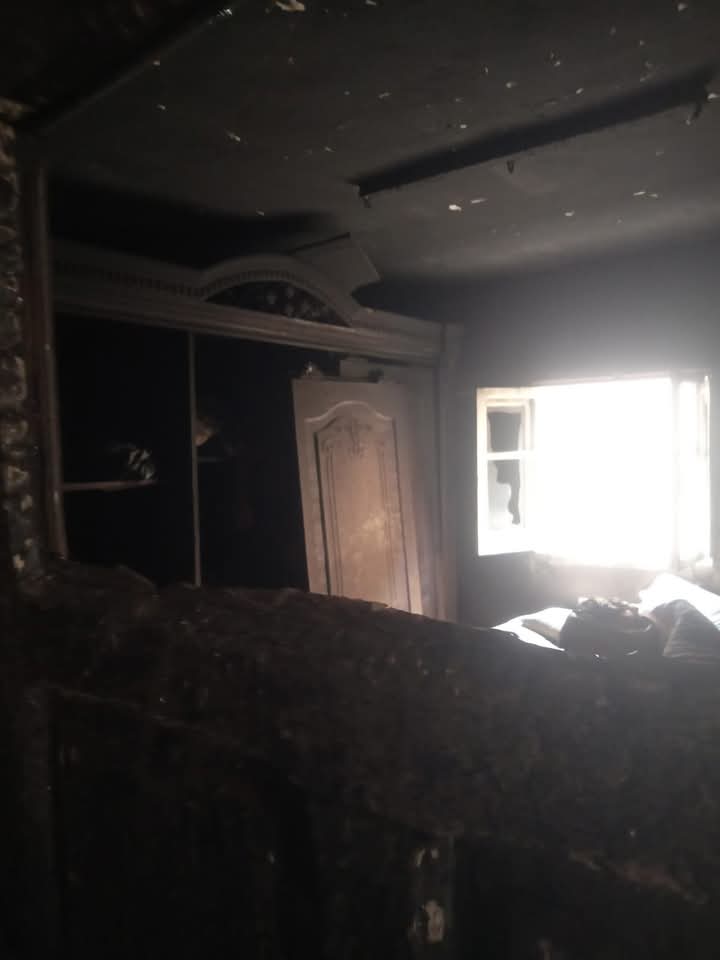 جانب من الحريق