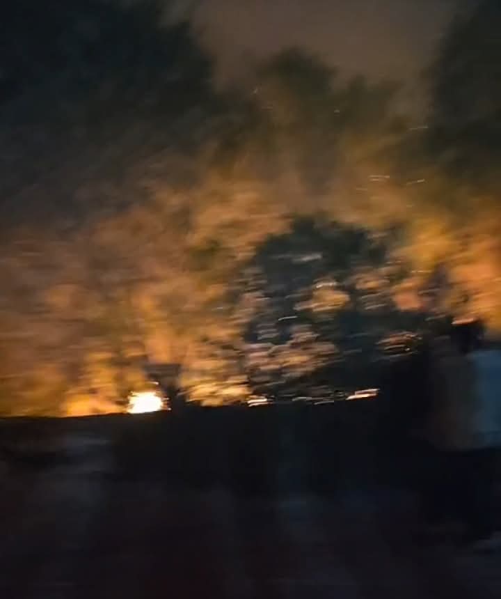 جانب من الحريق