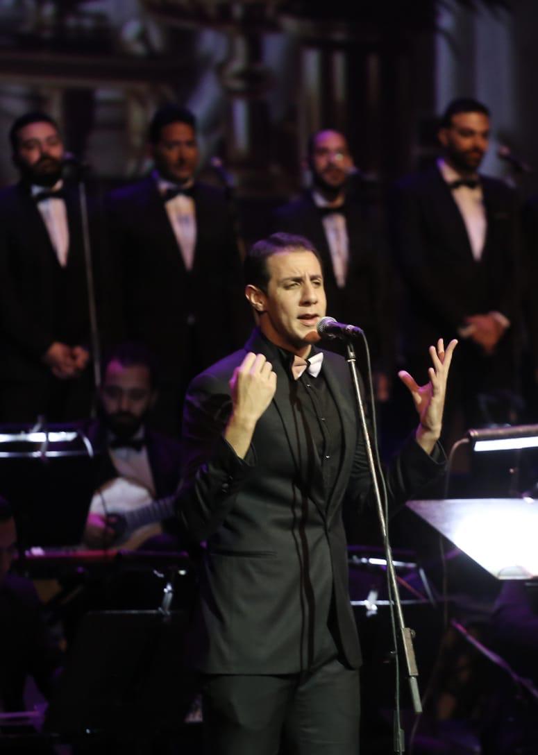 لقطات من حفل نجوم الموسيقى العربية بأعمال العندليب في الأوبرا&nbsp;