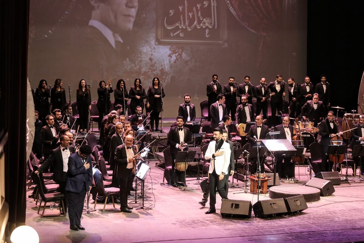 لقطات من حفل نجوم الموسيقى العربية بأعمال العندليب في الأوبرا&nbsp;