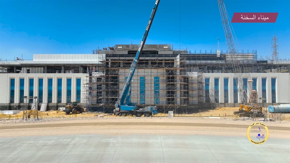 أعمال مشروع استكمال وتطوير ميناء السخنة