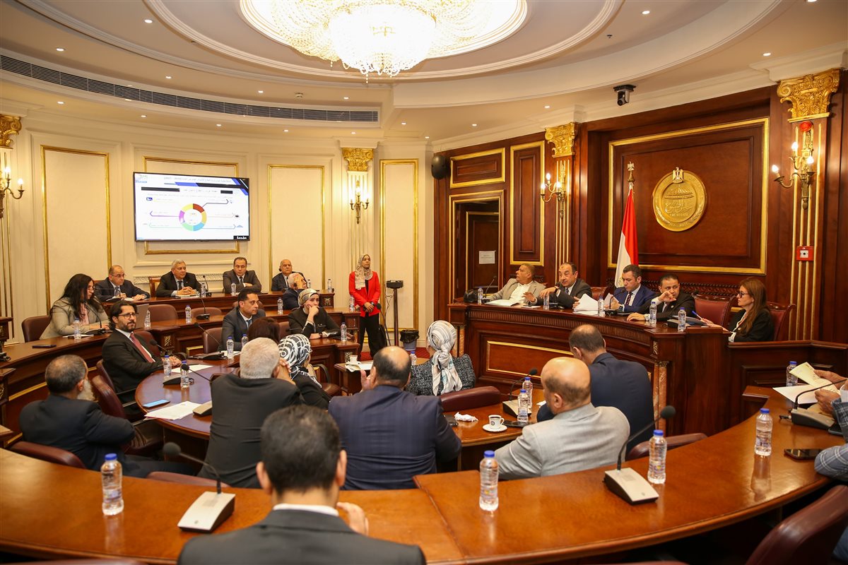 وزير قطاع الاعمال خلال الجلسة اليوم