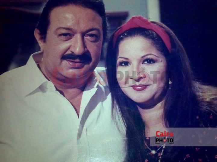 الفنان الراحل نور الشريف، والفنانة تغريد فهمي