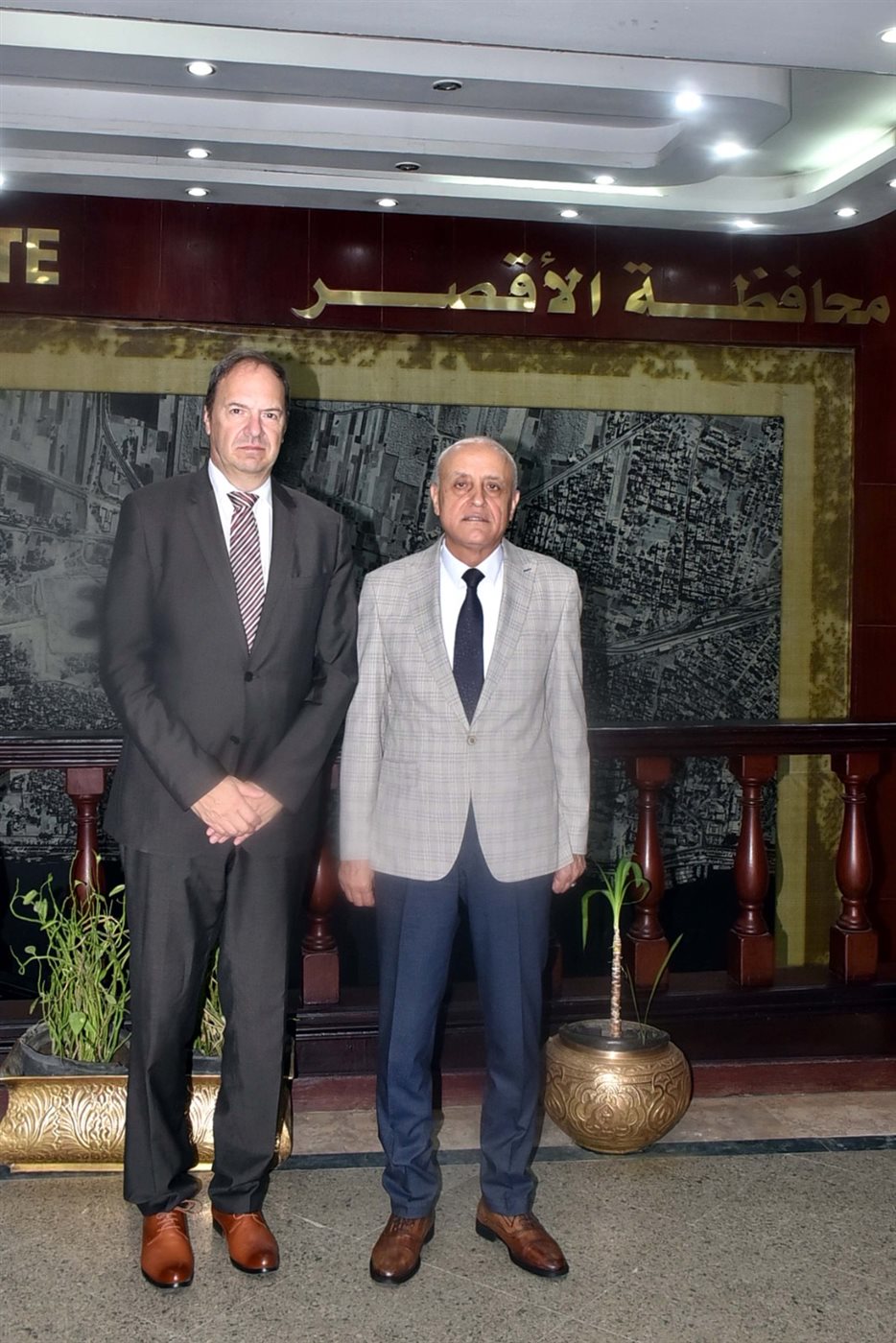 محافظ الأقصر يستقبل السفير البلجيكي