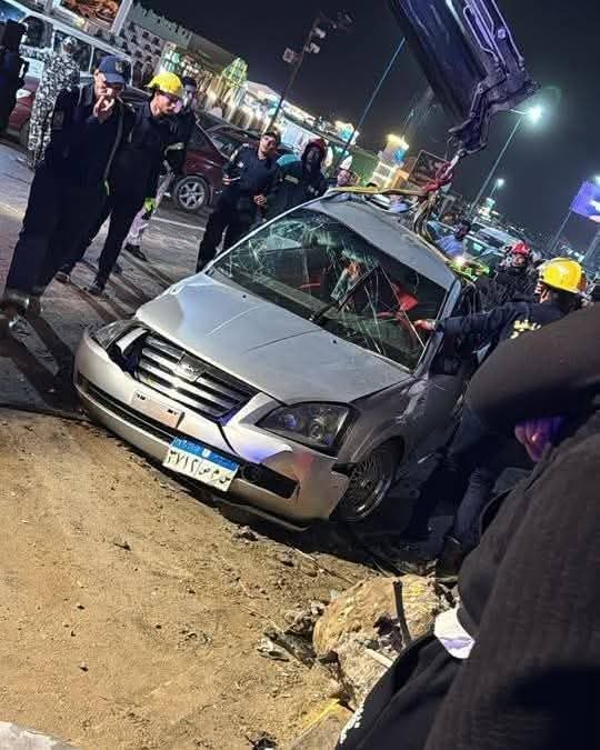 تصادم 3 سيارات ملاكي بكورنيش الإسكندرية