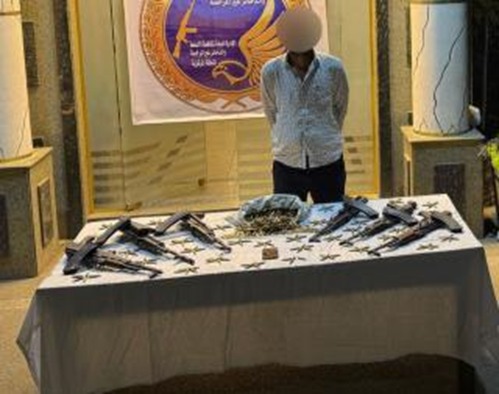 المتهم والمضبوطات