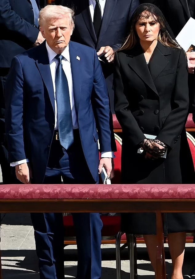 الرئيس الأمريكي دونالد ترامب في جنازة البابا فرنسيس