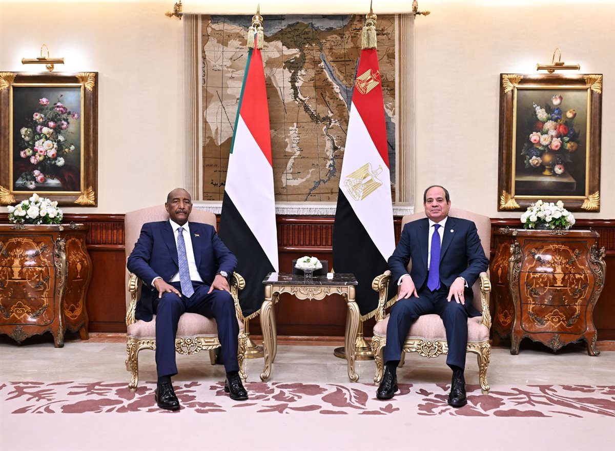 الرئيس السيسي والفريق أول ركن عبد الفتاح البرهان&nbsp;
