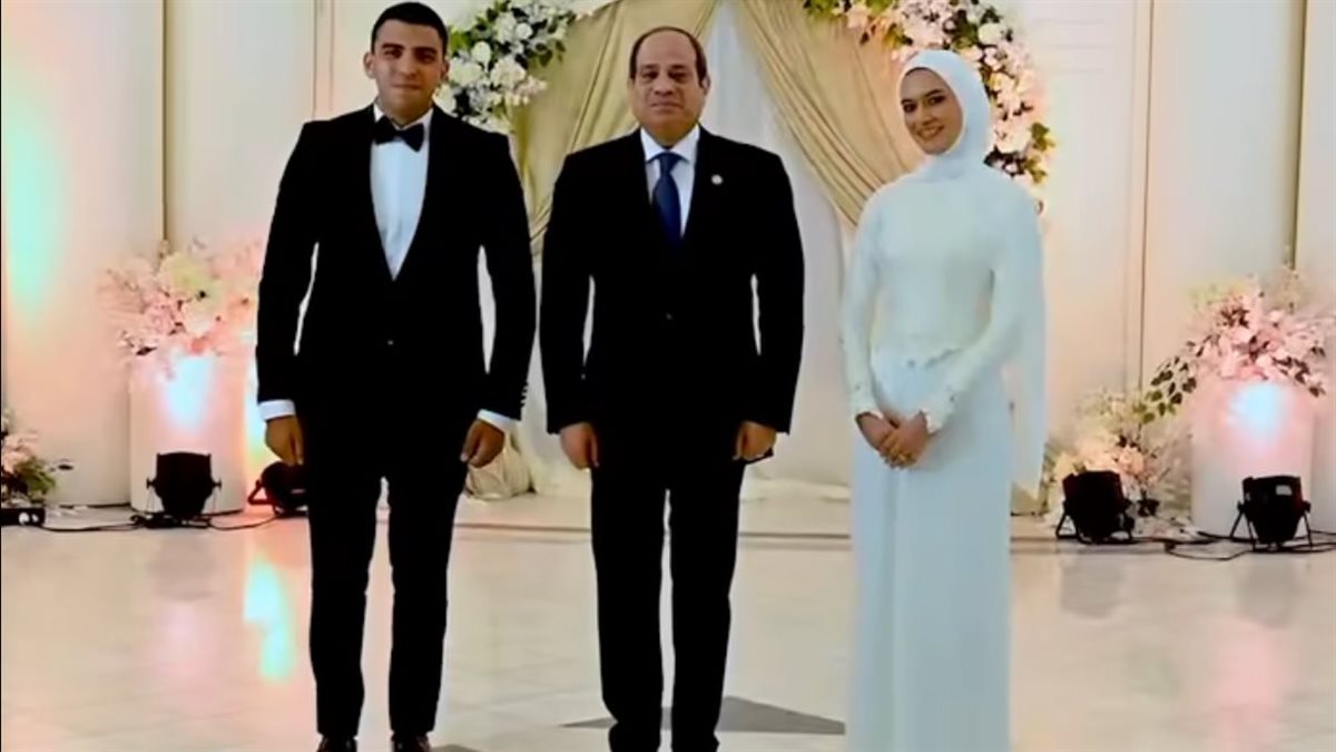 الرئيس السيسي يحضر عقد قران أبنة الشهيد مالك مهران&nbsp;