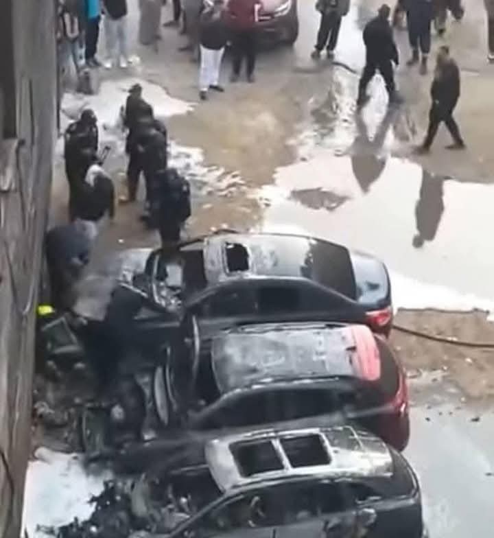 جانب من الحريق&nbsp;