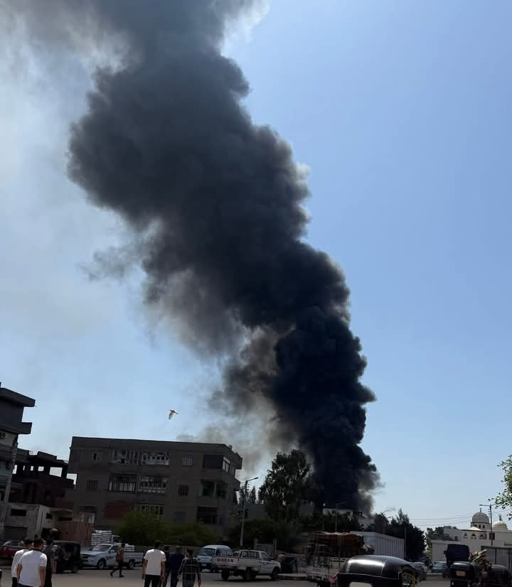 جانب من الحريق&nbsp;