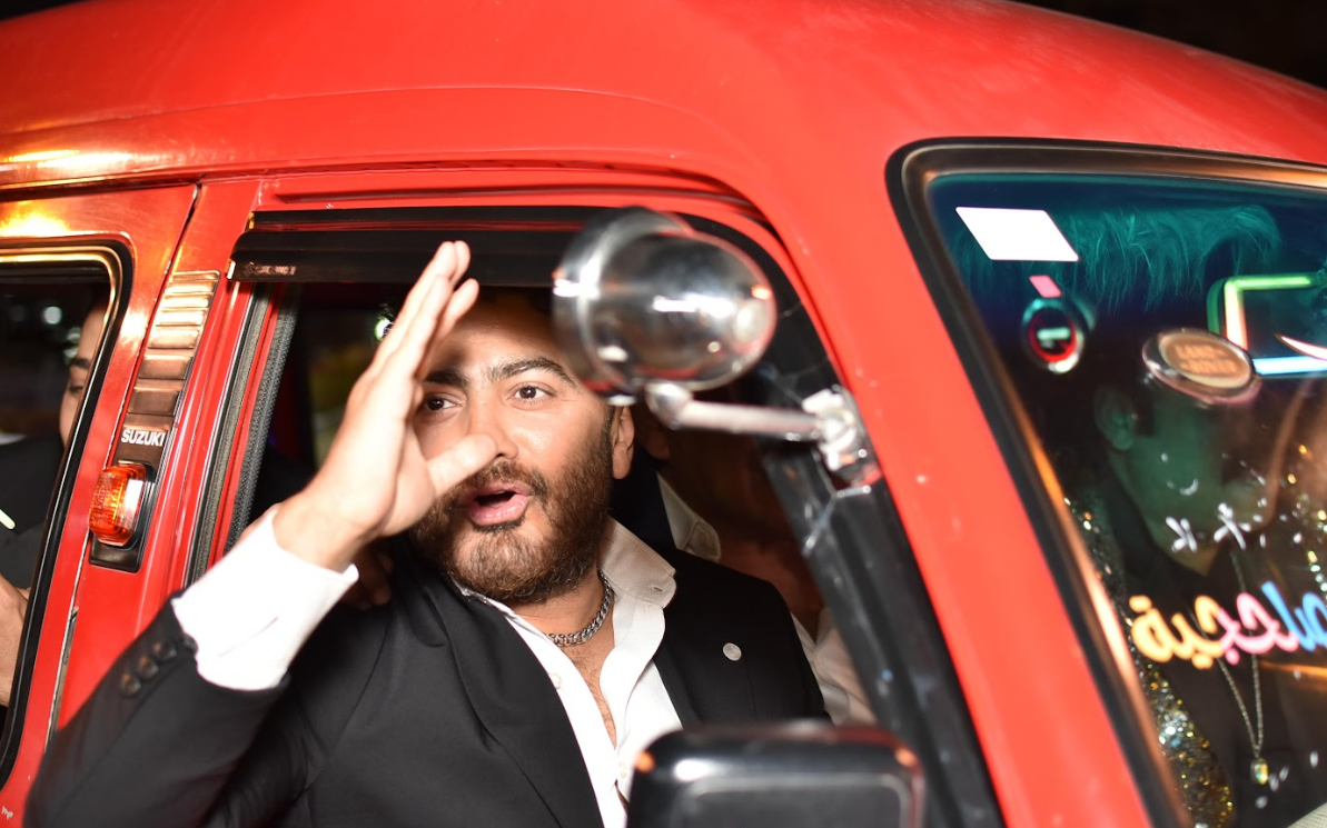 لقطات من العرض الخاص لفيلم ريستارت بطولة تامر حسني&nbsp;