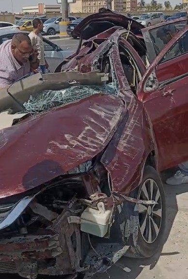 &nbsp;حادث مروع على طريق السويس في اتجاه التجمع الخامس<br alt=