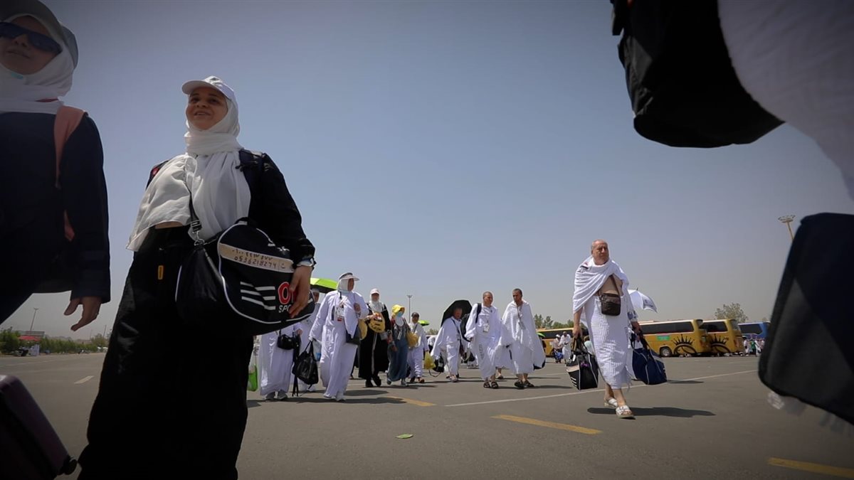 &nbsp;حجاج القرعة الى صعيد عرفات