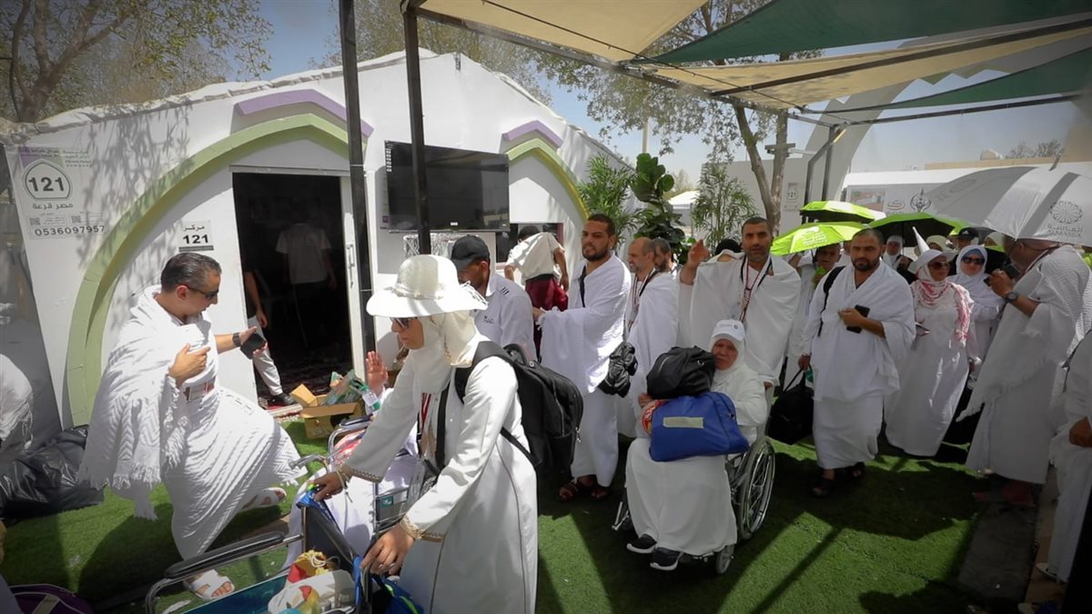 &nbsp;حجاج القرعة الى صعيد عرفات