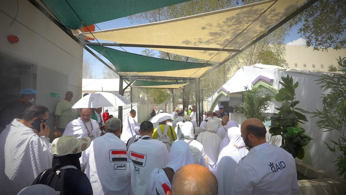 &nbsp;حجاج القرعة الى صعيد عرفات